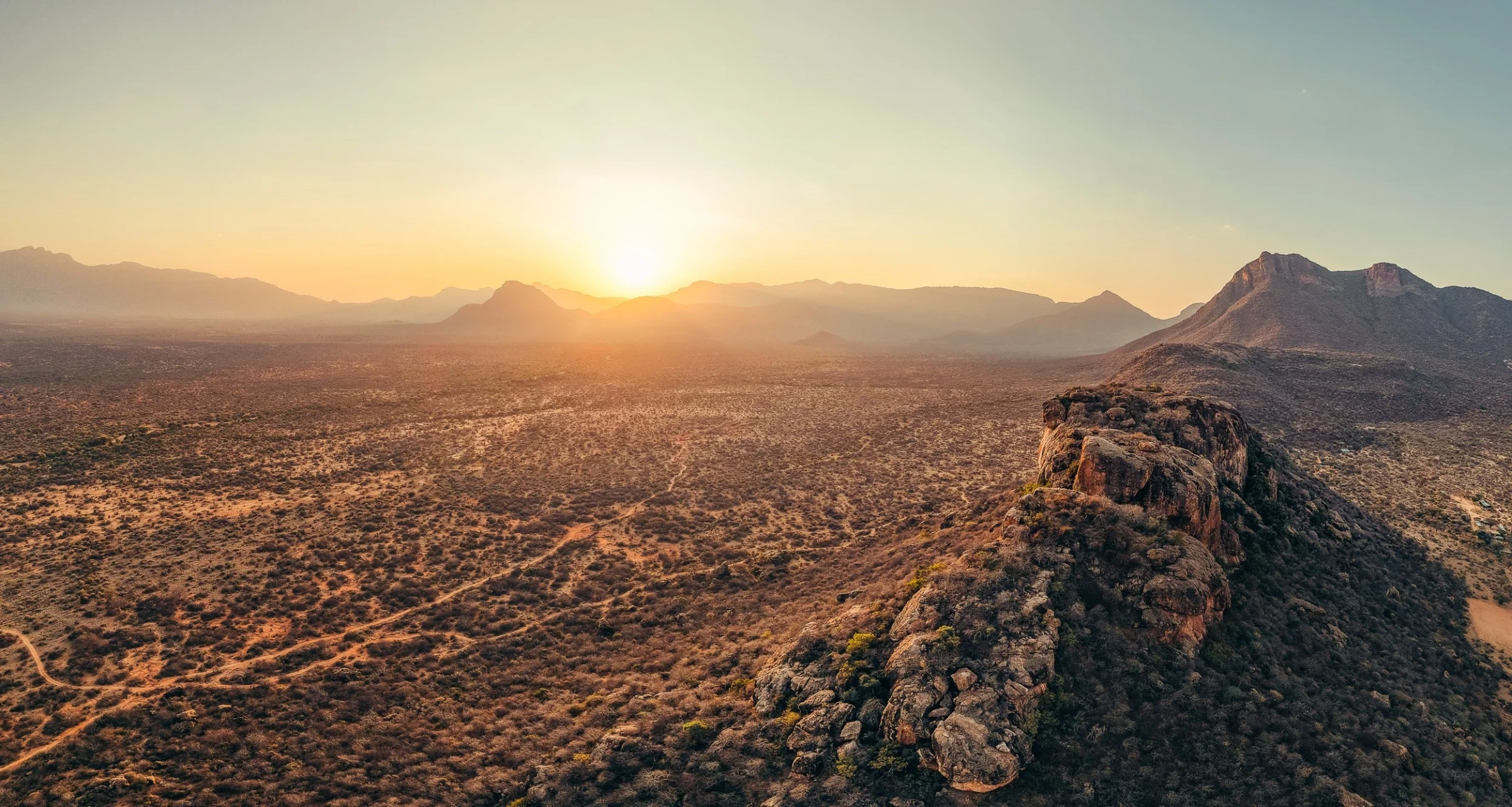 Northern Kenya landscape at Sarara